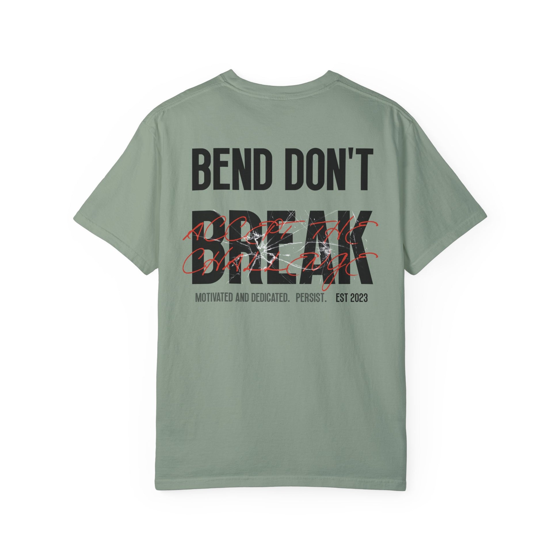 Casual Bay T-Shirt w/ Text And Broken Glass Graphic