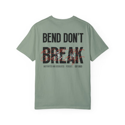 Casual Bay T-Shirt w/ Text And Broken Glass Graphic
