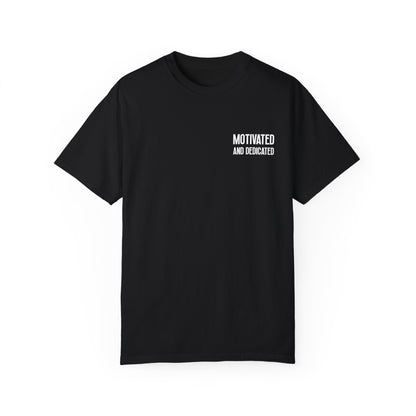 Casual Black T-Shirt w/ Text And Broken Glass Graphic