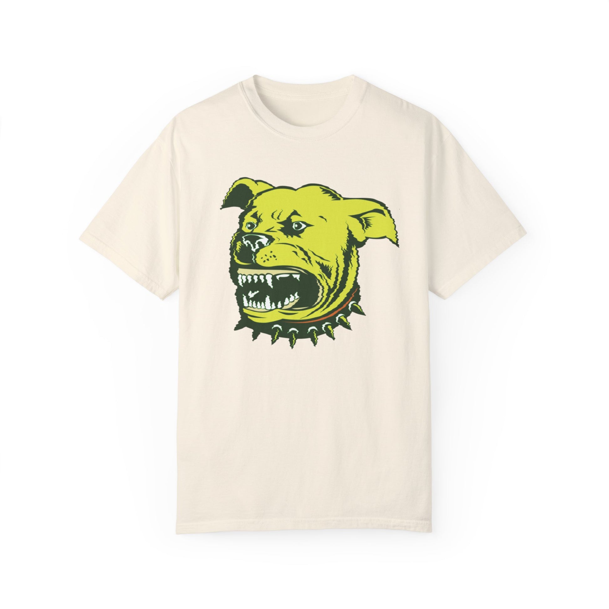 Casual Ivory T-Shirt w/ Dog Graphic