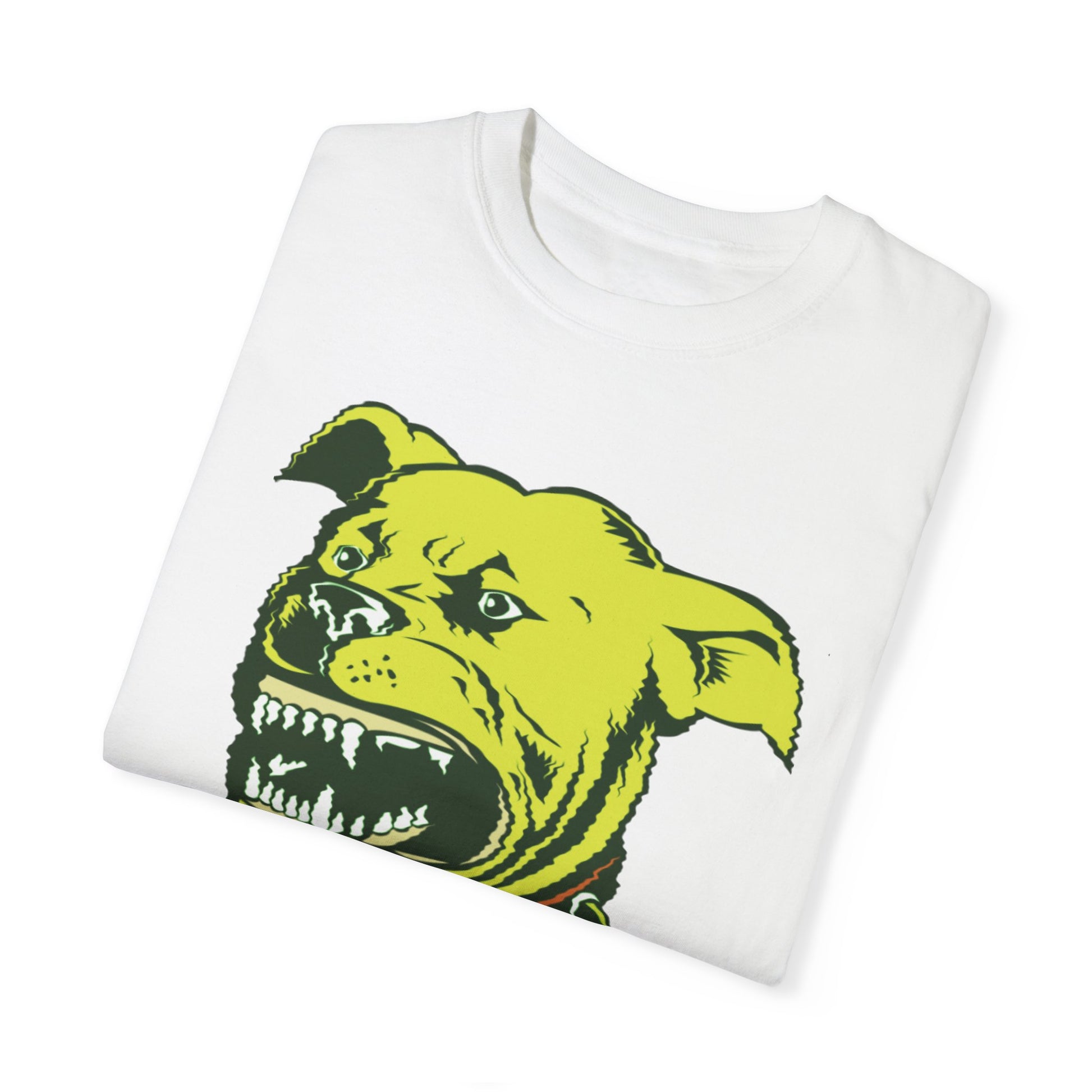 Casual White T-Shirt w/ Dog Graphic