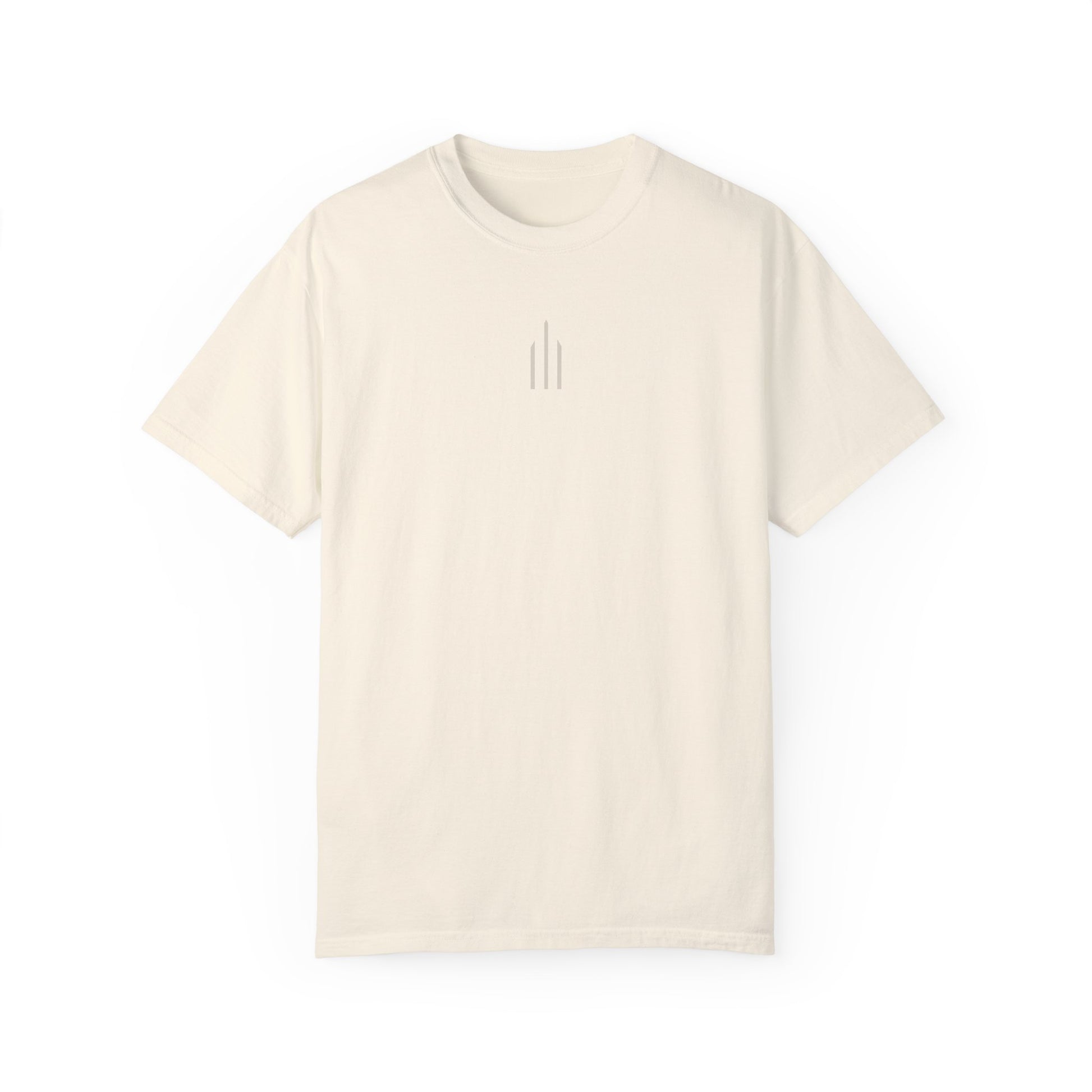 Casual Ivory T-Shirt w/ Logo