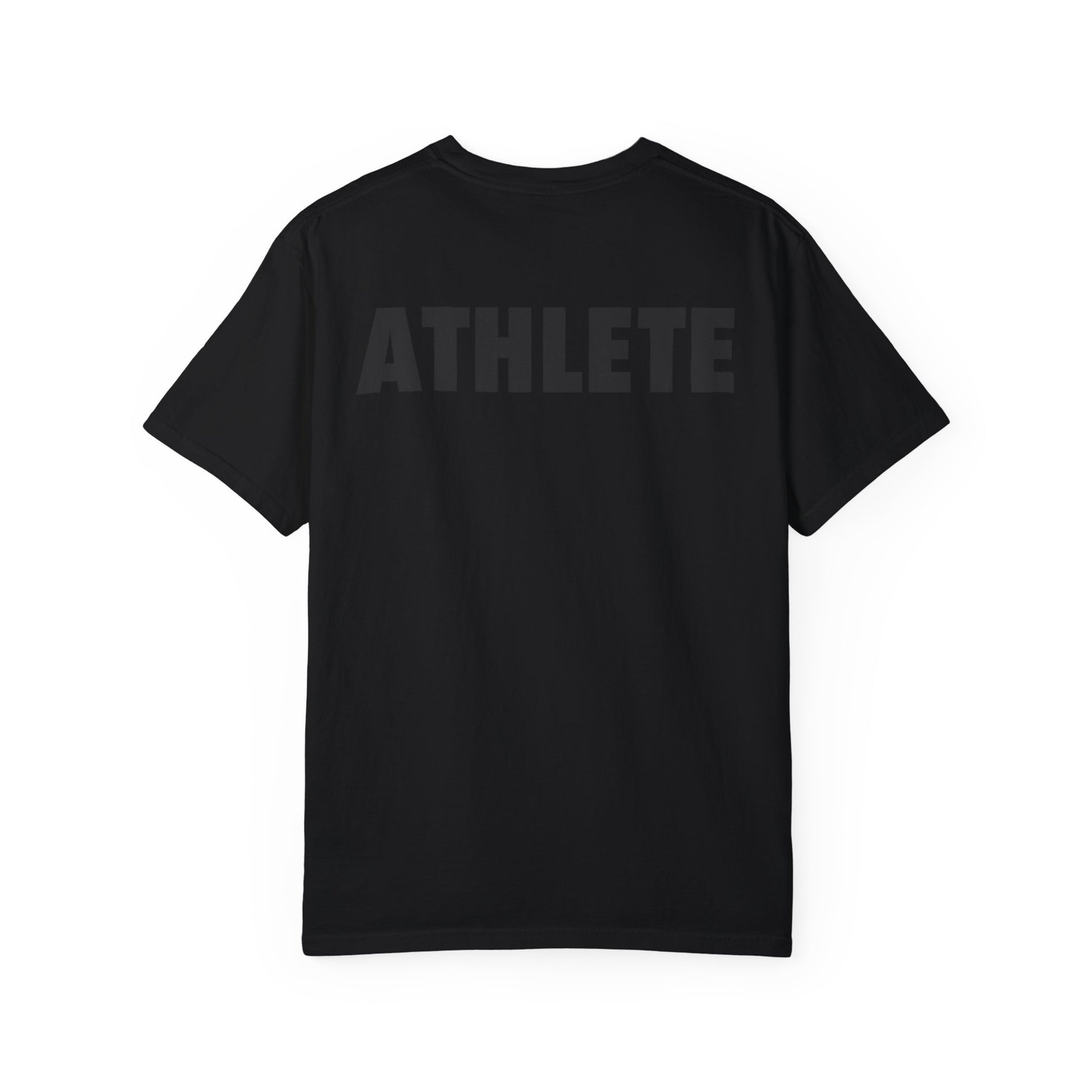 Casual Black T-Shirt w/ Text And Logo