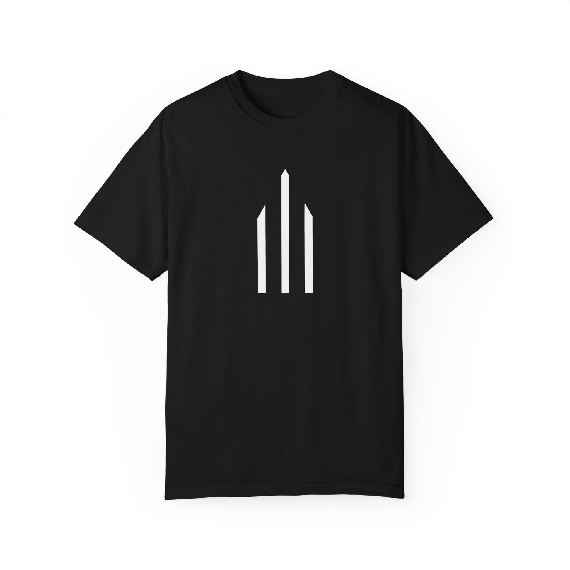 Casual Black T-Shirt w/ Text And Logo
