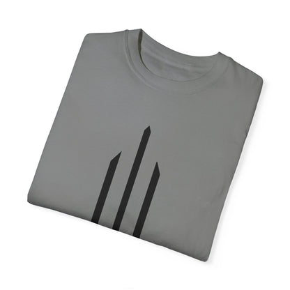Casual Grey T-Shirt w/ Text And Logo