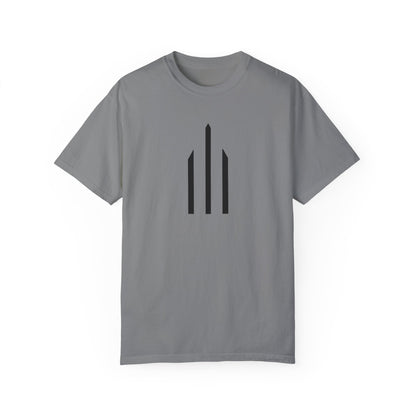 Casual Grey T-Shirt w/ Text And Logo