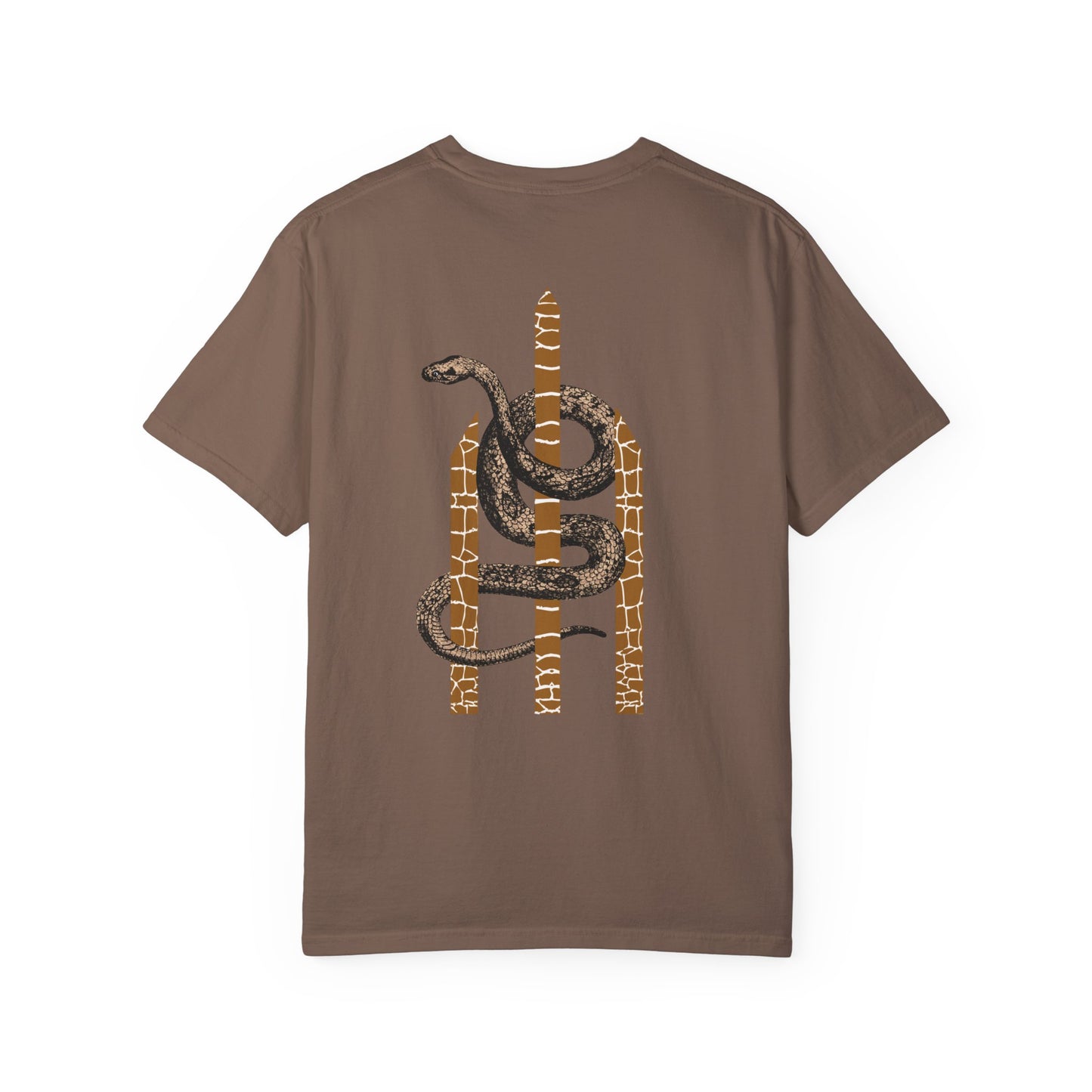 Casual Espresso T-Shirt w/ Snake and Logo
