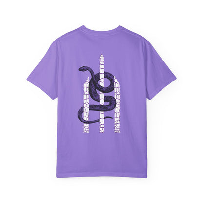 Casual Purple T-Shirt T-Shirt w/ Snake and Logo